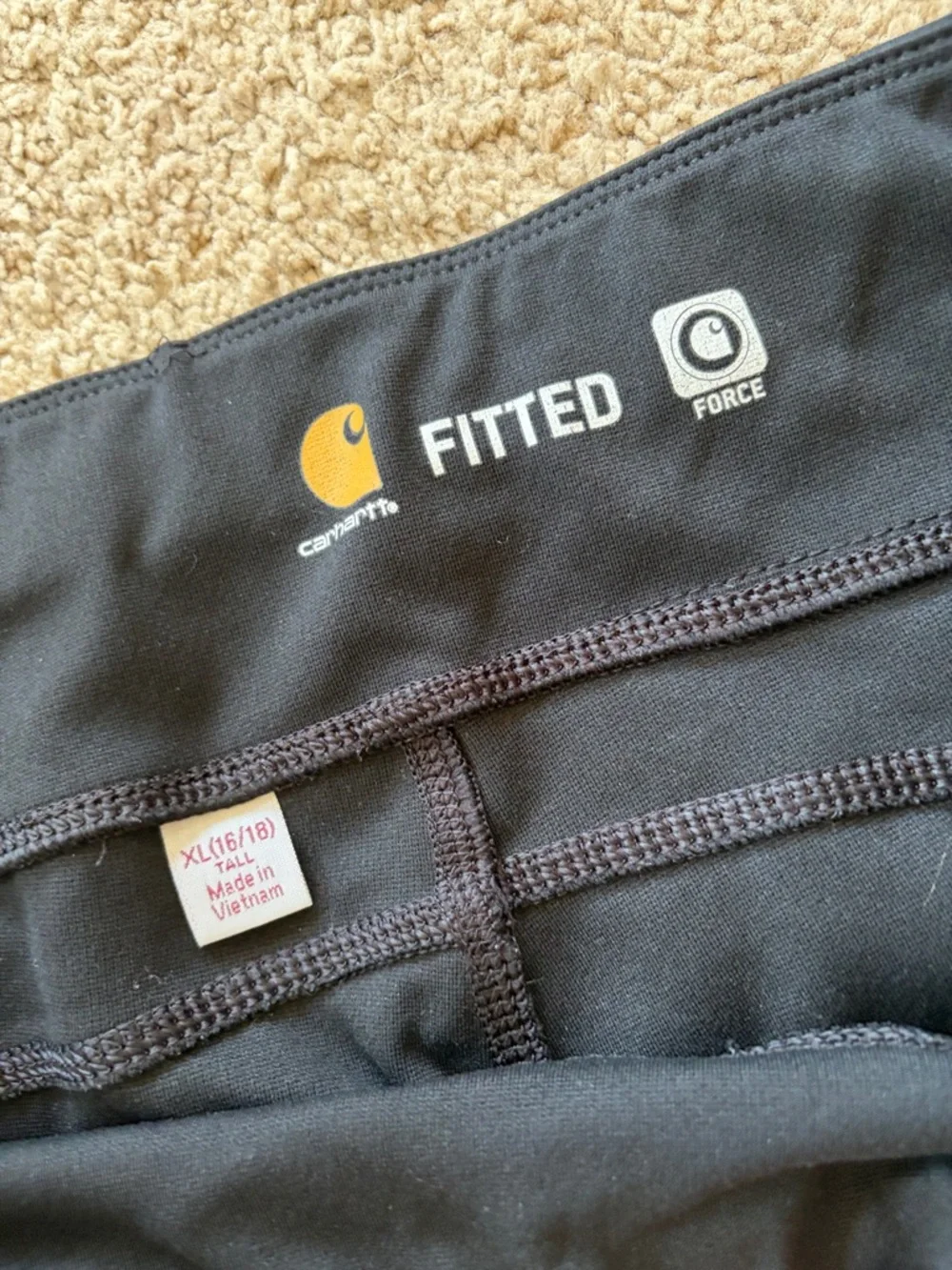 Carhartt Fitted Force Leggings with pockets women’s XL (16-18) Tall - Picture 3 of 11